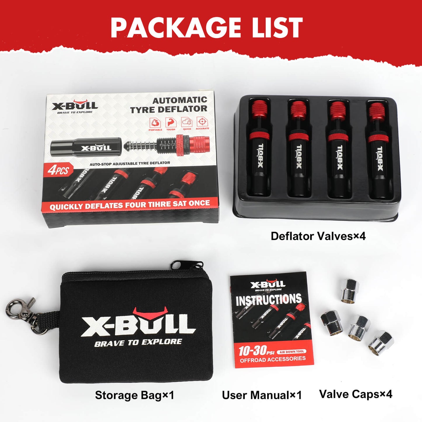 X-BULL 4PCS Tyre Deflators Air Quick — view 4