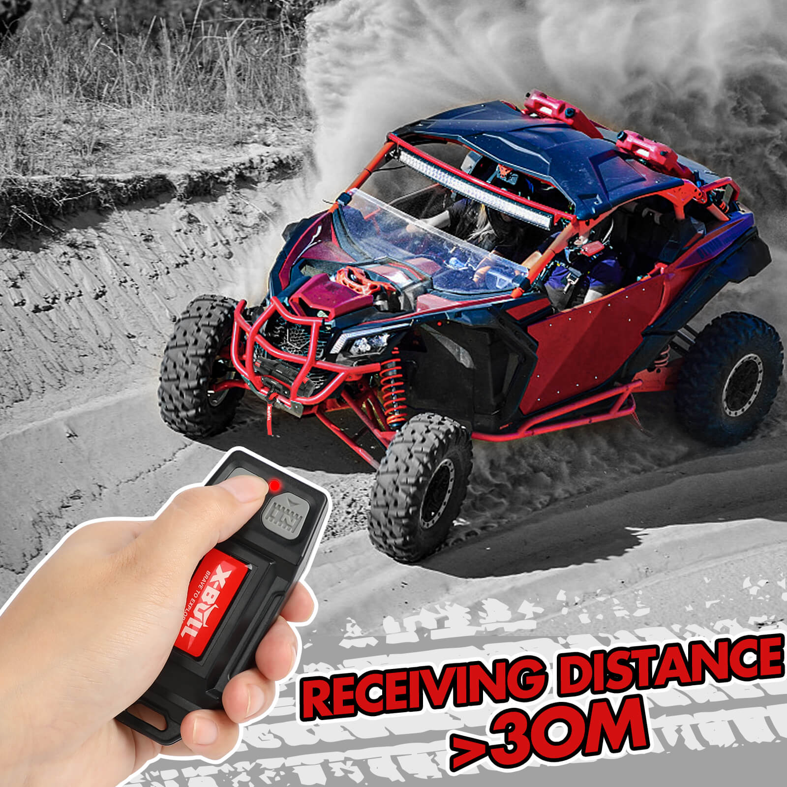 X-BULL 12V Winch Remote Control Winch — view 6