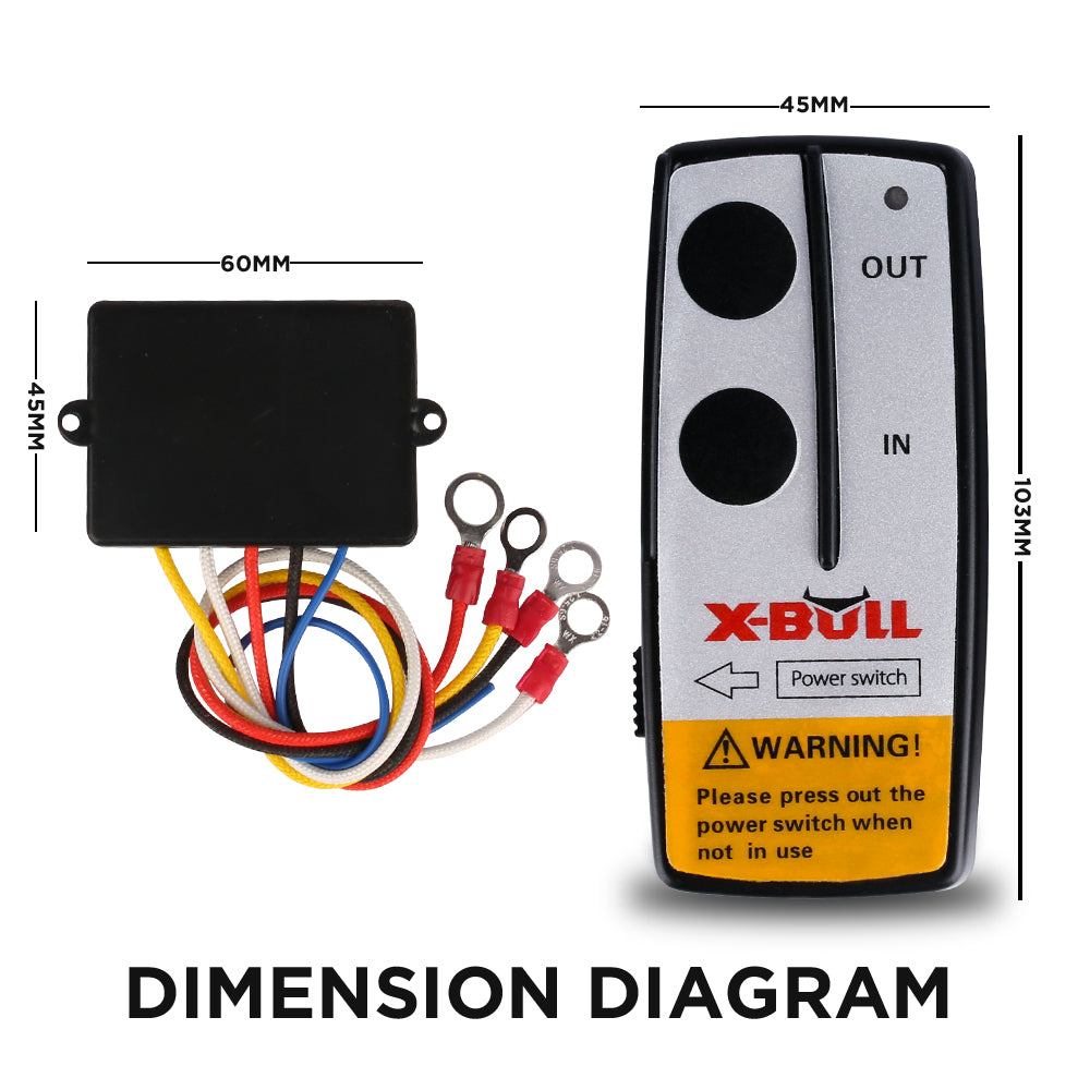 X-BULL 12V Wireless Winch Remote Control — view 3