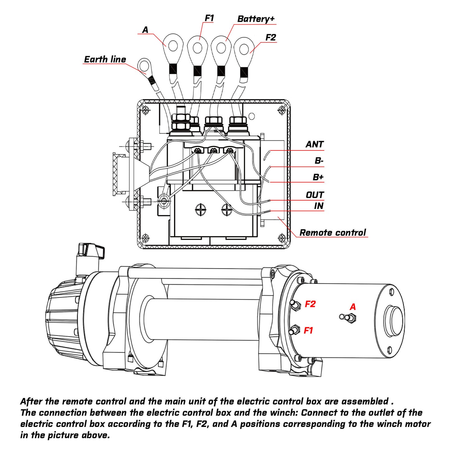 X-BULL Winch Solenoid Relay Wiring Controller — view 7