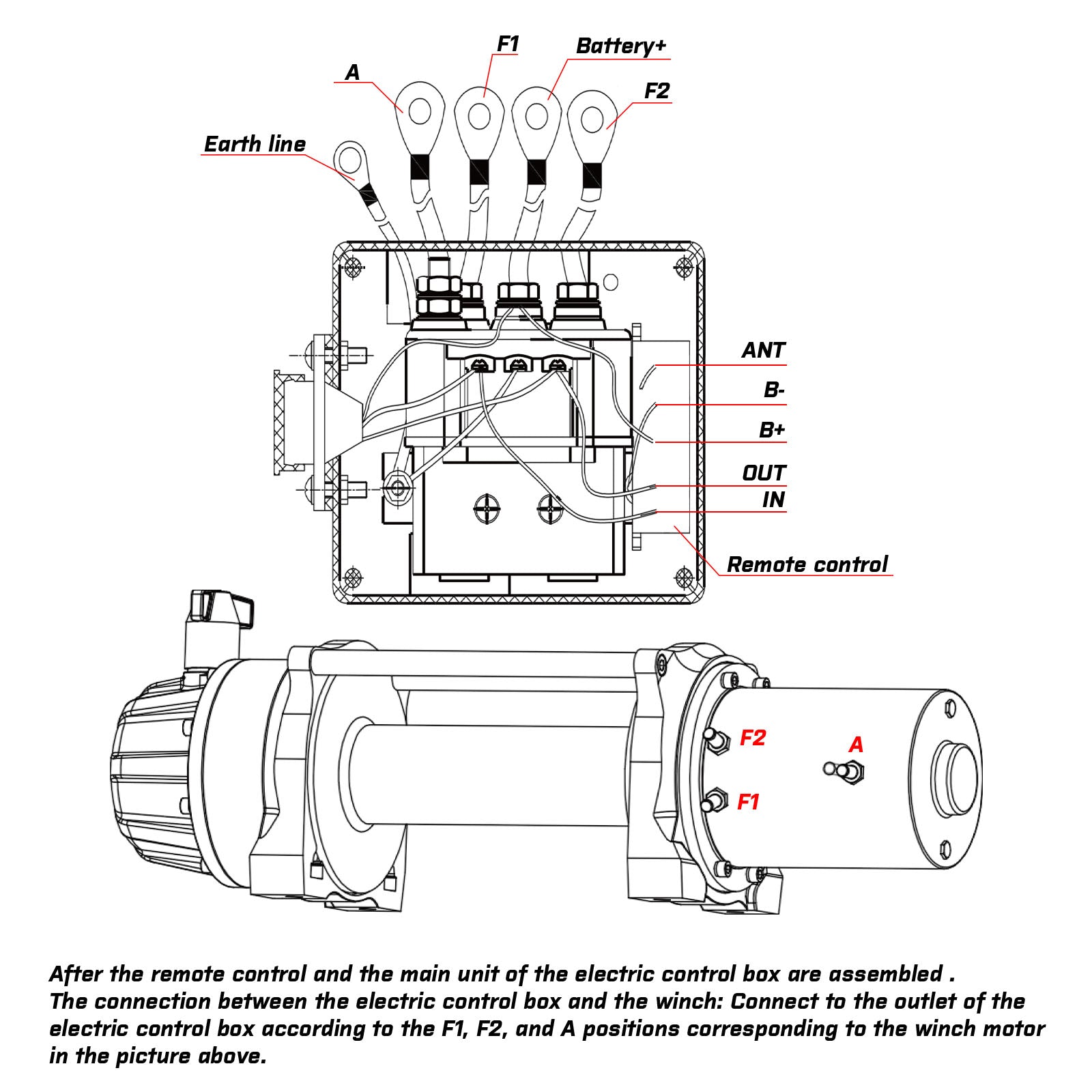 X-BULL Winch Solenoid Relay Wiring Controller — view 7