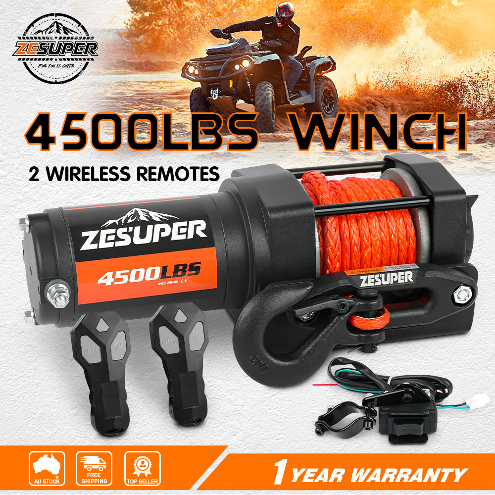 ZESUPER 4500LB Electric Winch 12V Wireless — view 2