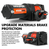 ZESUPER 4500LB Electric Winch 12V Wireless — view 12