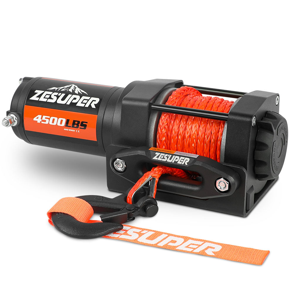 ZESUPER 12V electric winch 4500LBS — view 4