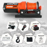 ZESUPER 12V Electric Winch 2500lbs — view 3