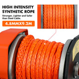 2500lbs electric winch synthetic rope — view 10