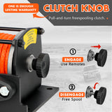 ZESUPER 12V Electric Winch 3000lbs — view 6