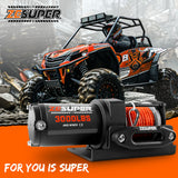 ZESUPER 12V Electric Winch 3000lbs — view 9