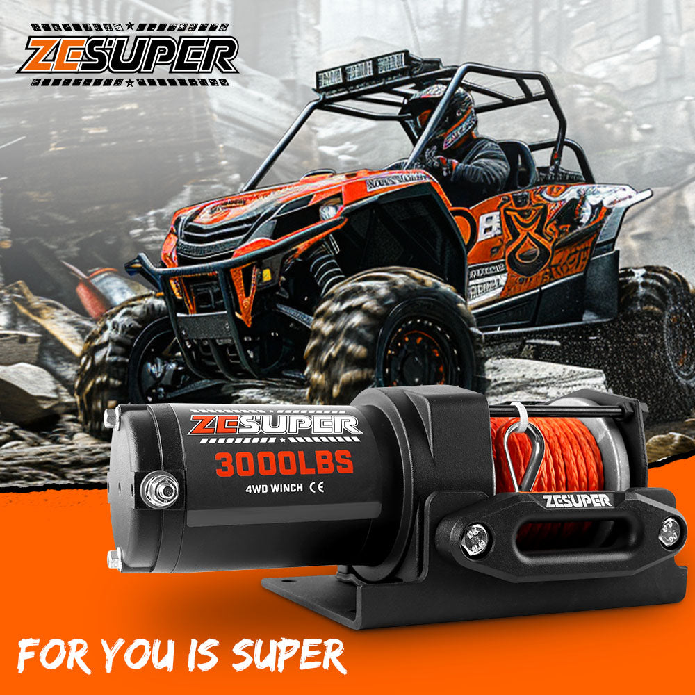 ZESUPER 12V Electric Winch 3000lbs — view 9