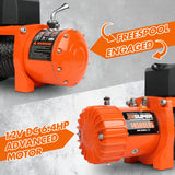 ZESUPER 12V Electric Winch 14500lbs — view 4