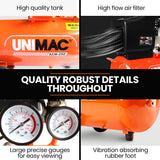 UNIMAC 24L 2.0HP Air Compressor Direct — view 5