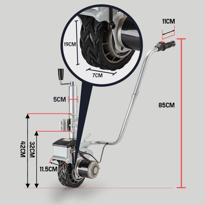 T-REX 12V 350W Motorised Jockey Wheel — view 7