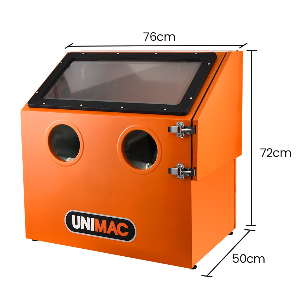 UNIMAC 110L Benchtop Sandblasting Cabinet — view 3