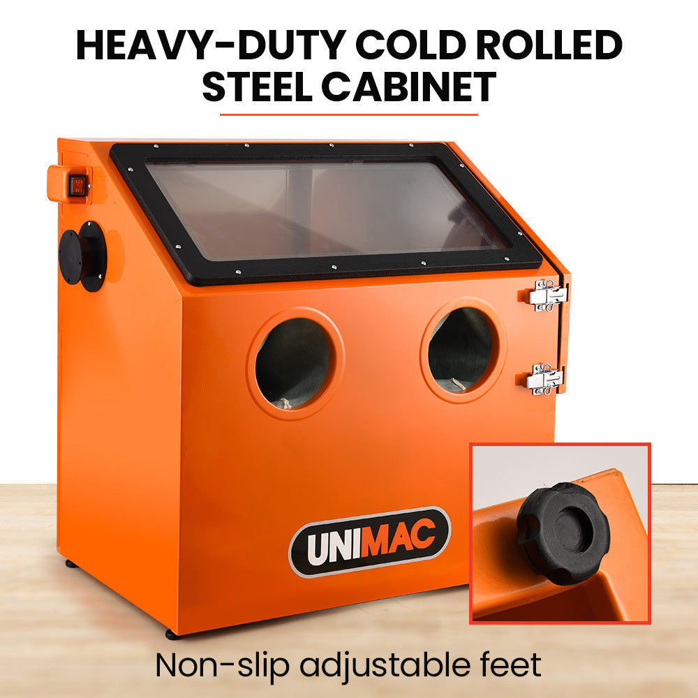 UNIMAC 110L Benchtop Sandblasting Cabinet — view 4