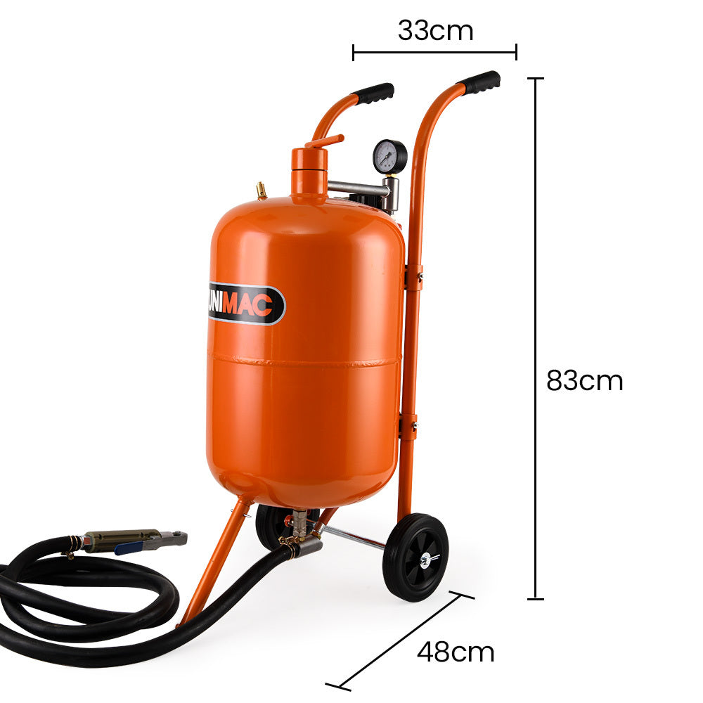 UNIMAC 38L Sandblasting Tank, Pressurised — view 3