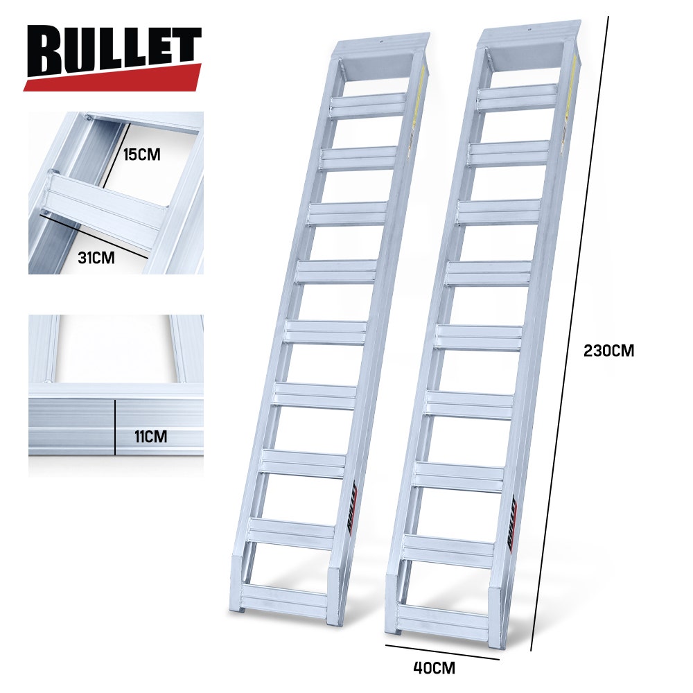 Bullet 2.3m aluminium loading ramps 4000kg — view 8