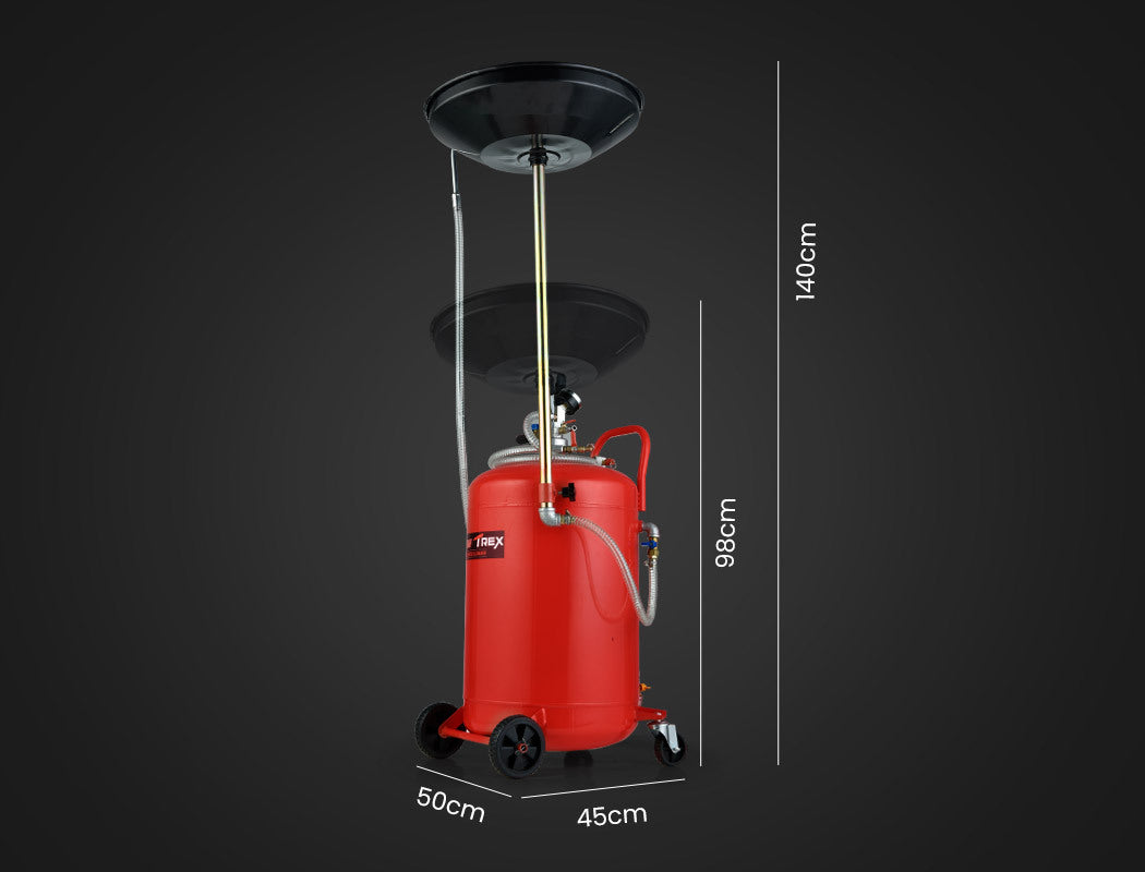 T-REX 80L pneumatic waste oil drainer — view 7