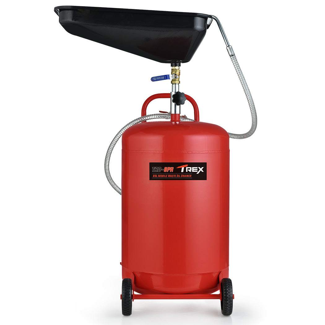 T-REX 80L mobile waste oil drainer — view 2