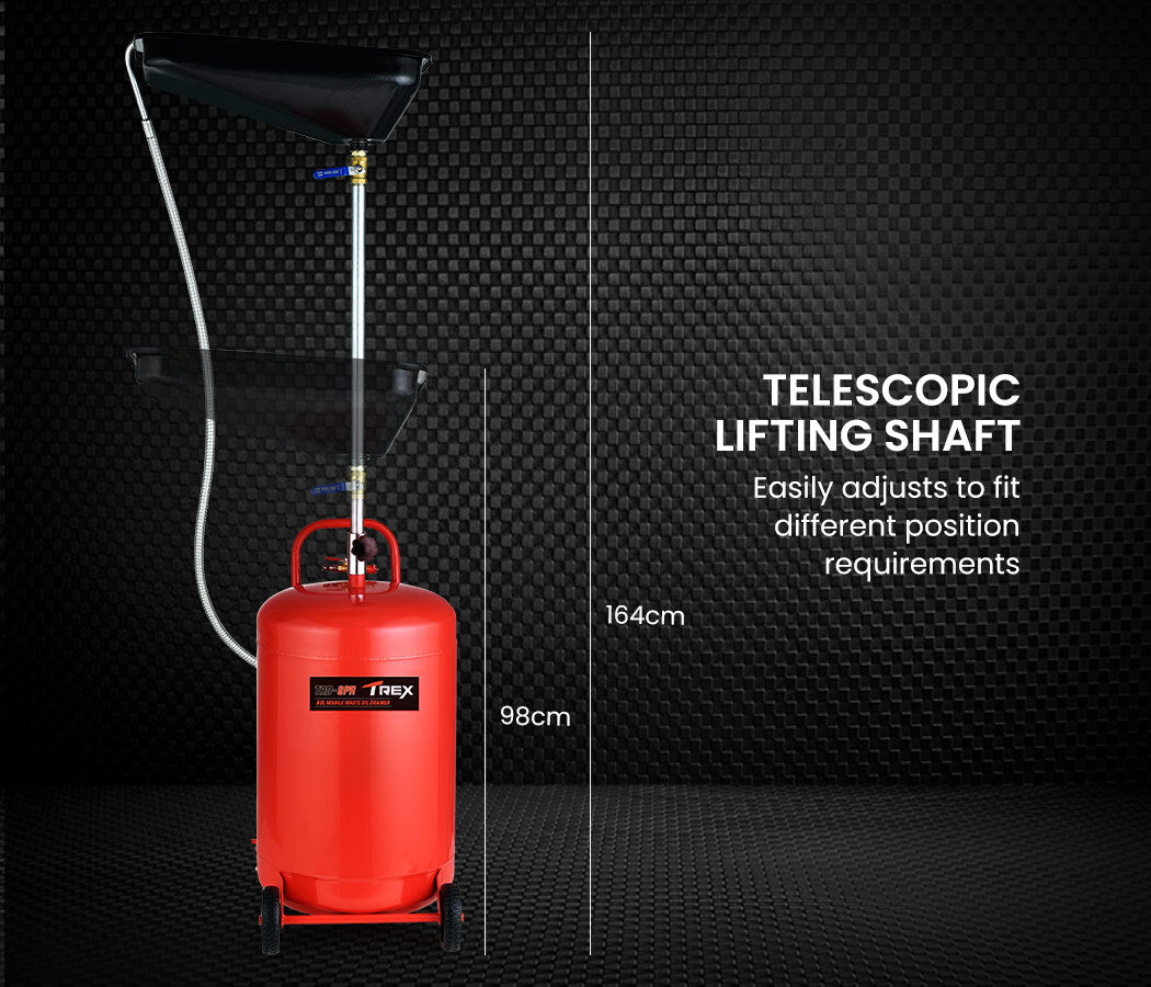 T-REX 80L mobile waste oil drainer — view 5
