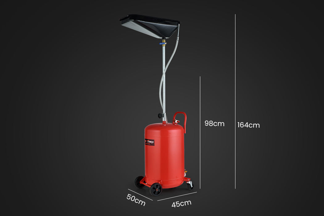 T-REX 80L mobile waste oil drainer — view 7