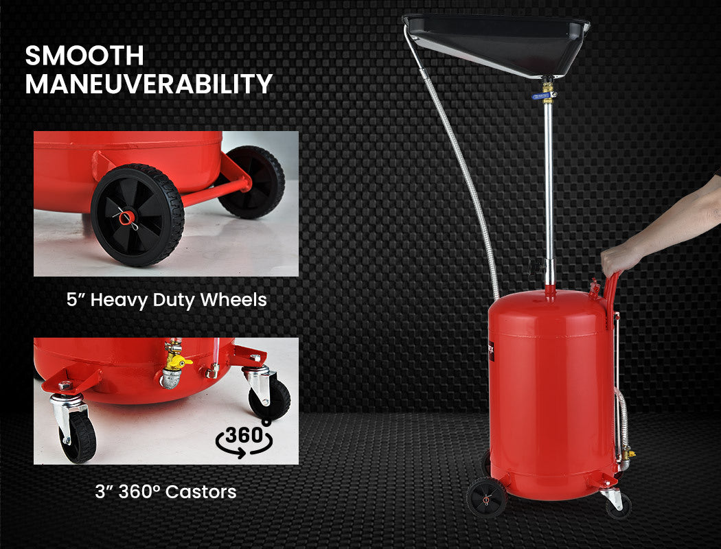 T-REX 80L mobile waste oil drainer — view 8
