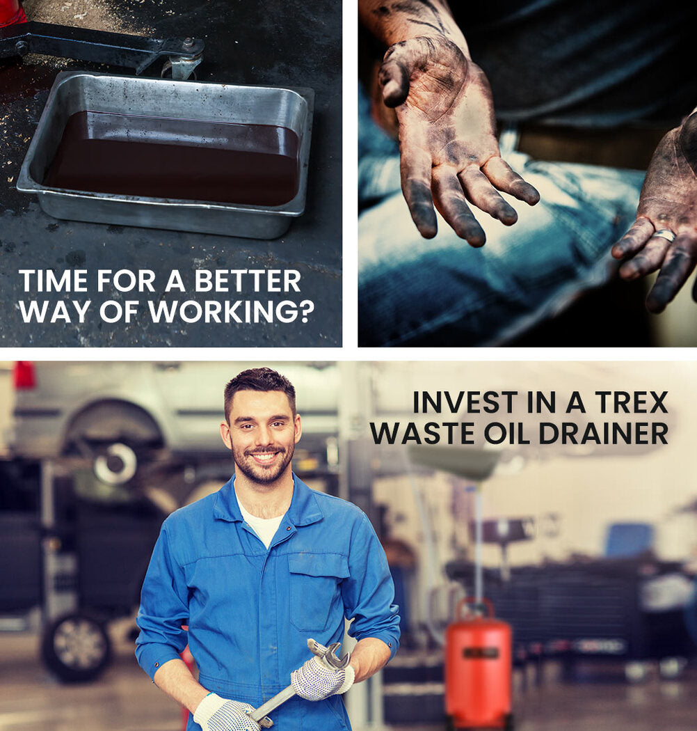 T-REX 80L mobile waste oil drainer — view 11