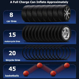 Portable Tyre Inflator Rechargeable Car Bike — view 5