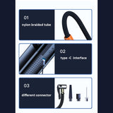 Portable Tyre Inflator Rechargeable Car Bike — view 11