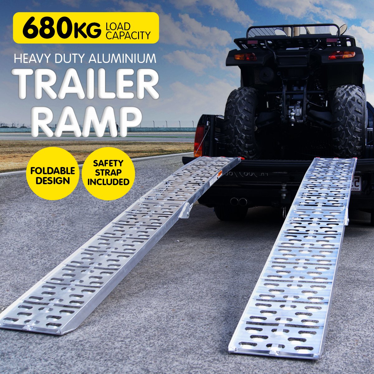 Kartrite 2x aluminium folding loading ramps — view 3