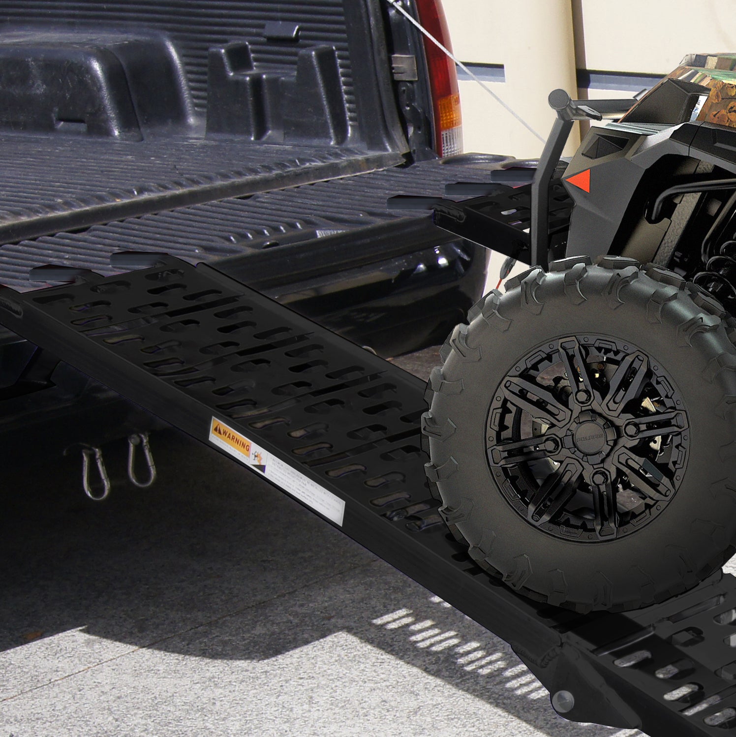 Kartrite aluminium folding loading ramp black — view 8