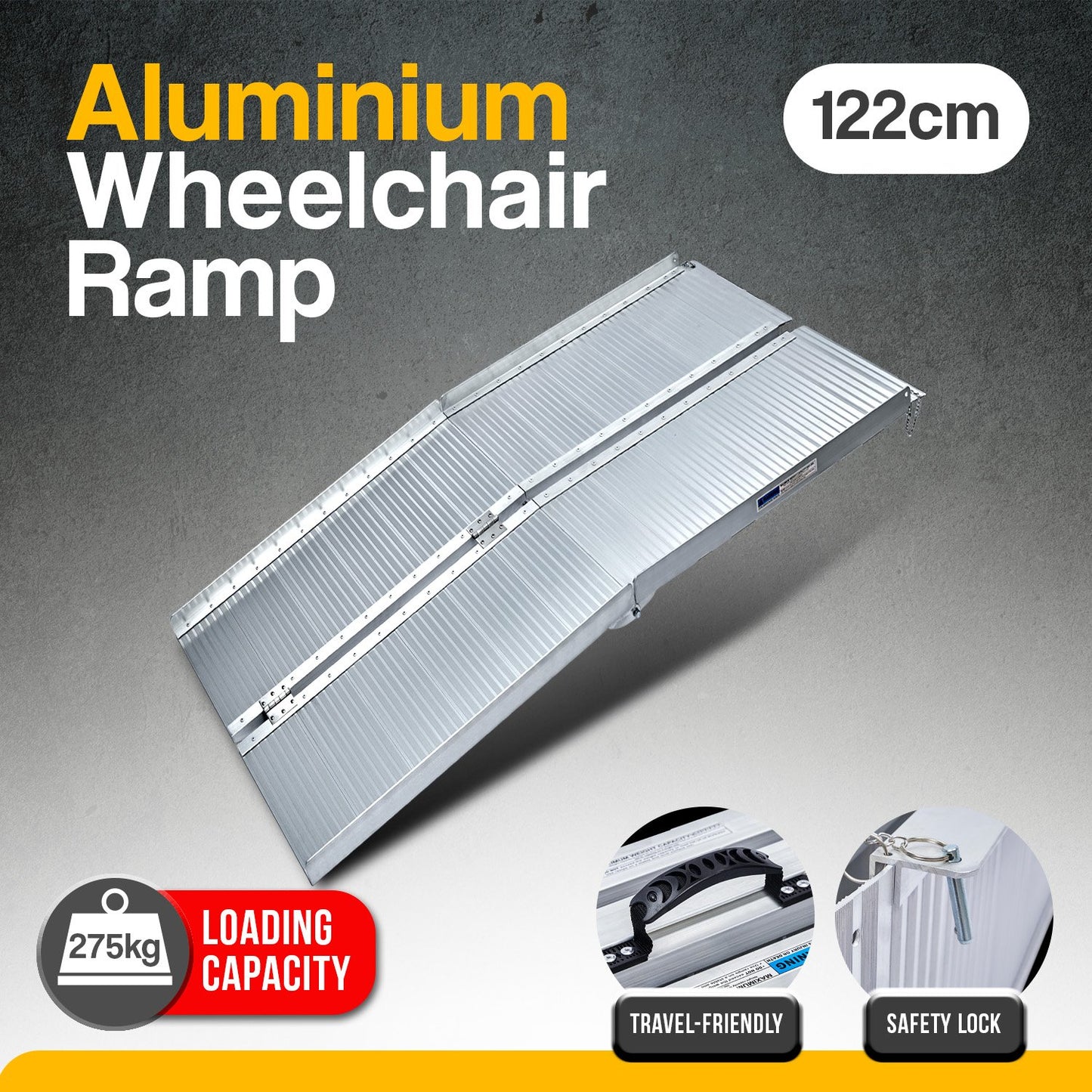 Kartrite 4ft aluminium wheelchair ramp — view 4