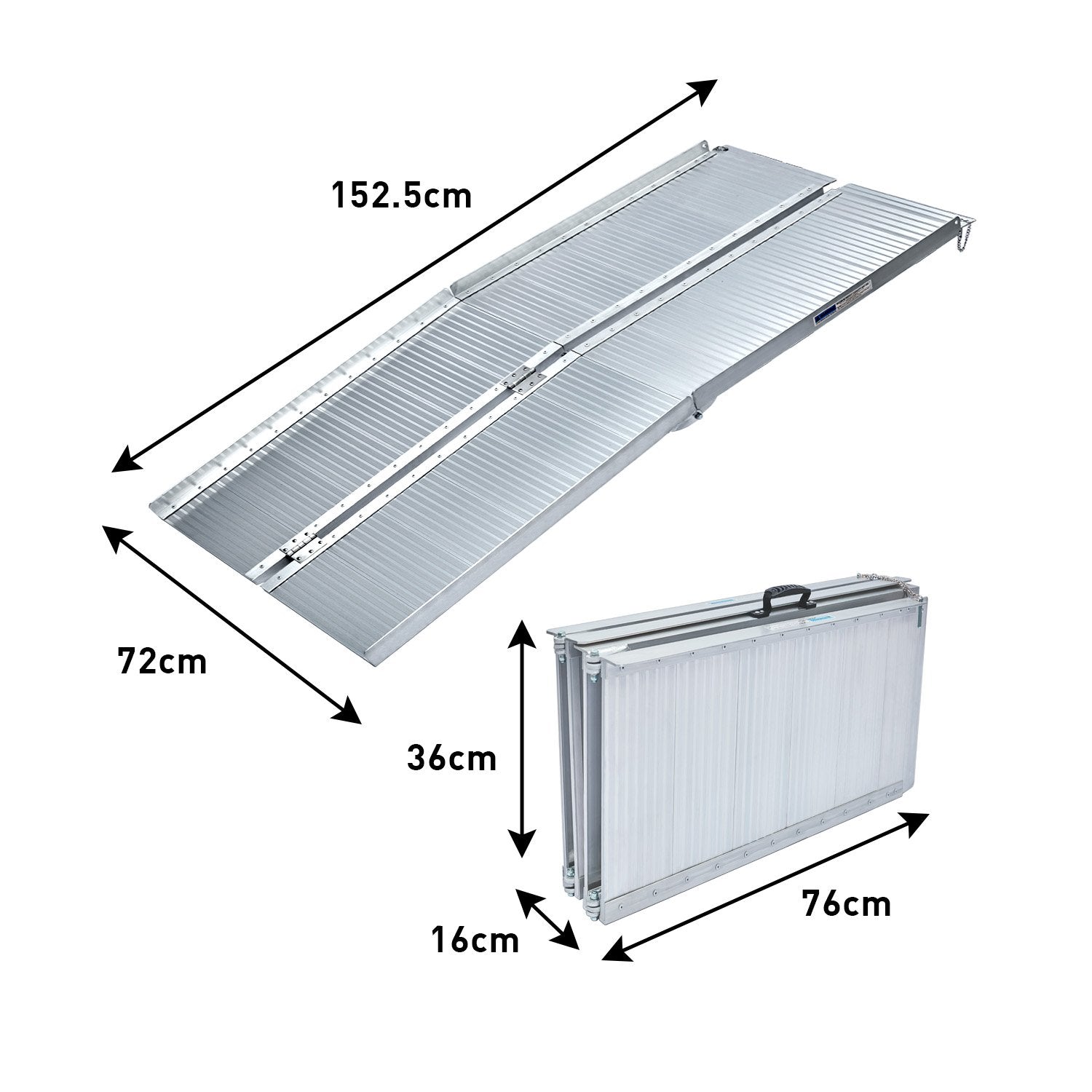 Kartrite 5ft aluminium wheelchair ramp — view 3