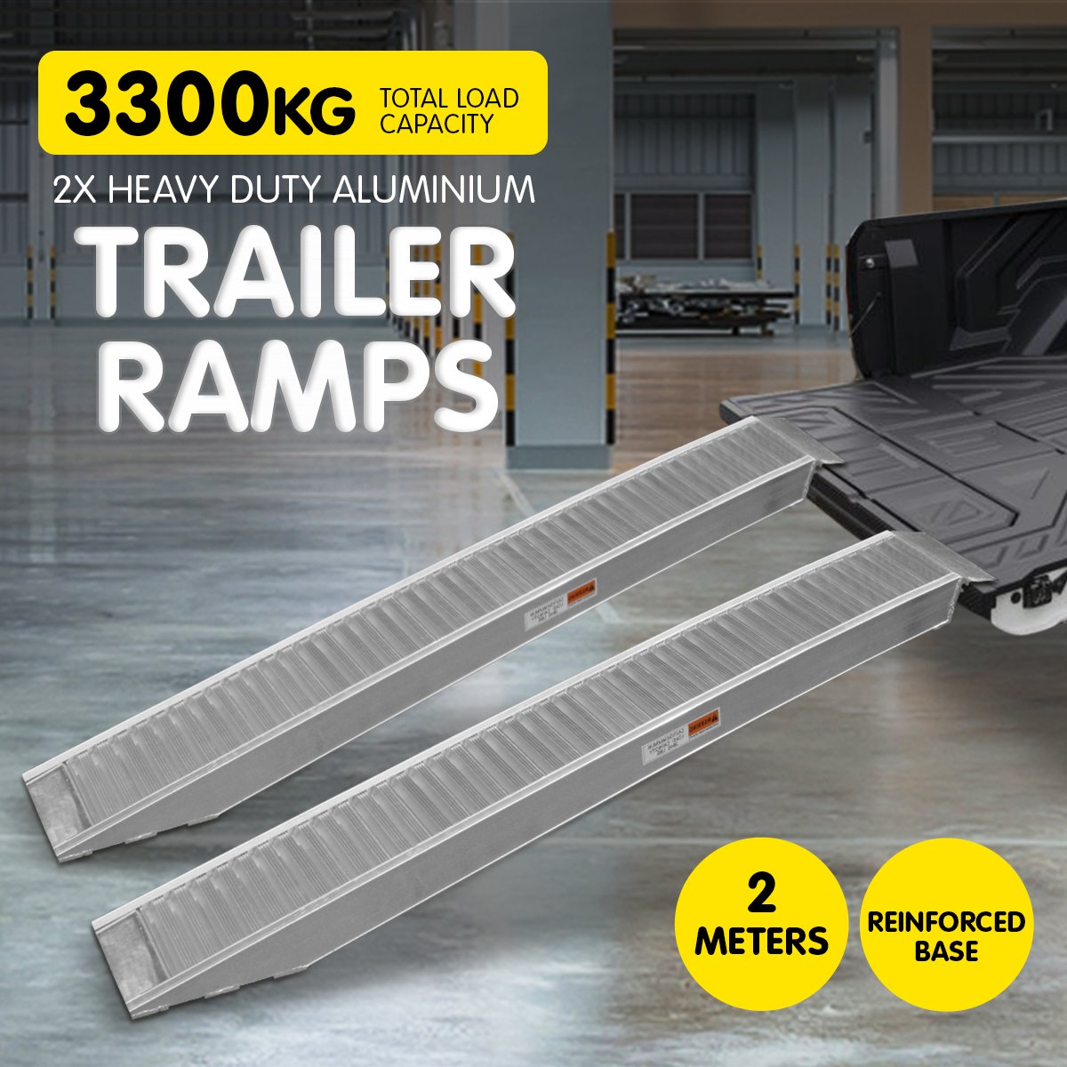 Kartrite 2x heavy duty aluminium loading ramps 2m — view 7