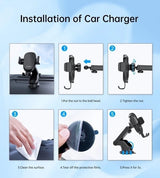 CHOETECH T203-F 15W Gravity Car Charger — view 10