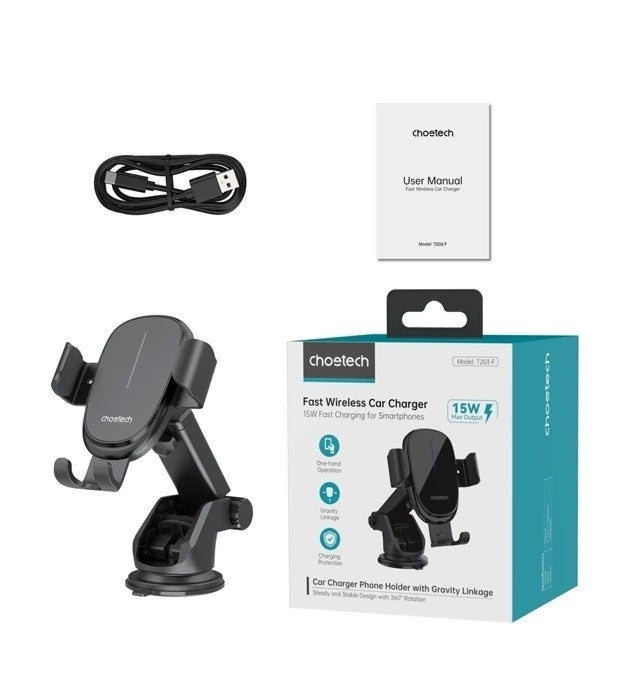 CHOETECH T203-F 15W Gravity Car Charger — view 11