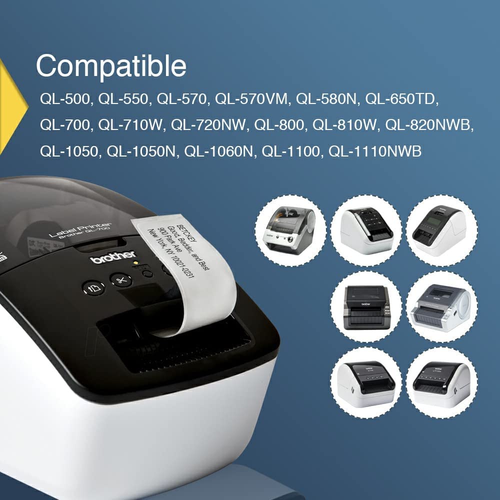 3x DK11202 thermal labels for Brother QL — view 4