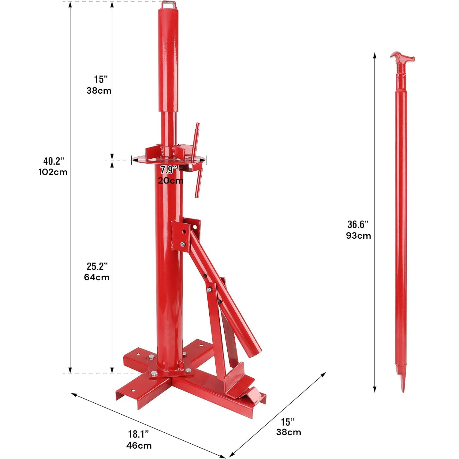 Manual portable tyre changer bead breaker — view 9