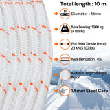 12mm 10m Safety Climbing Rope Nylon — view 3
