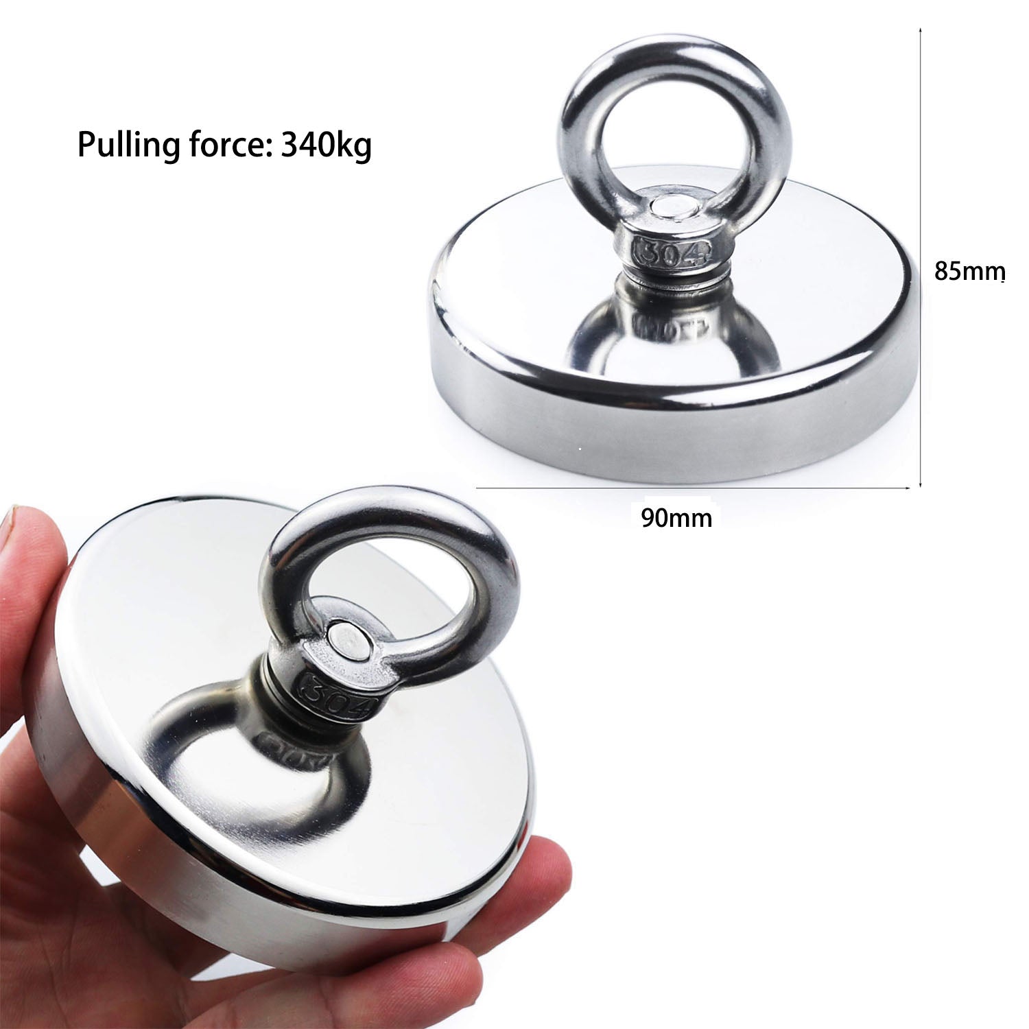 340kg salvage recovery magnet hook — view 3