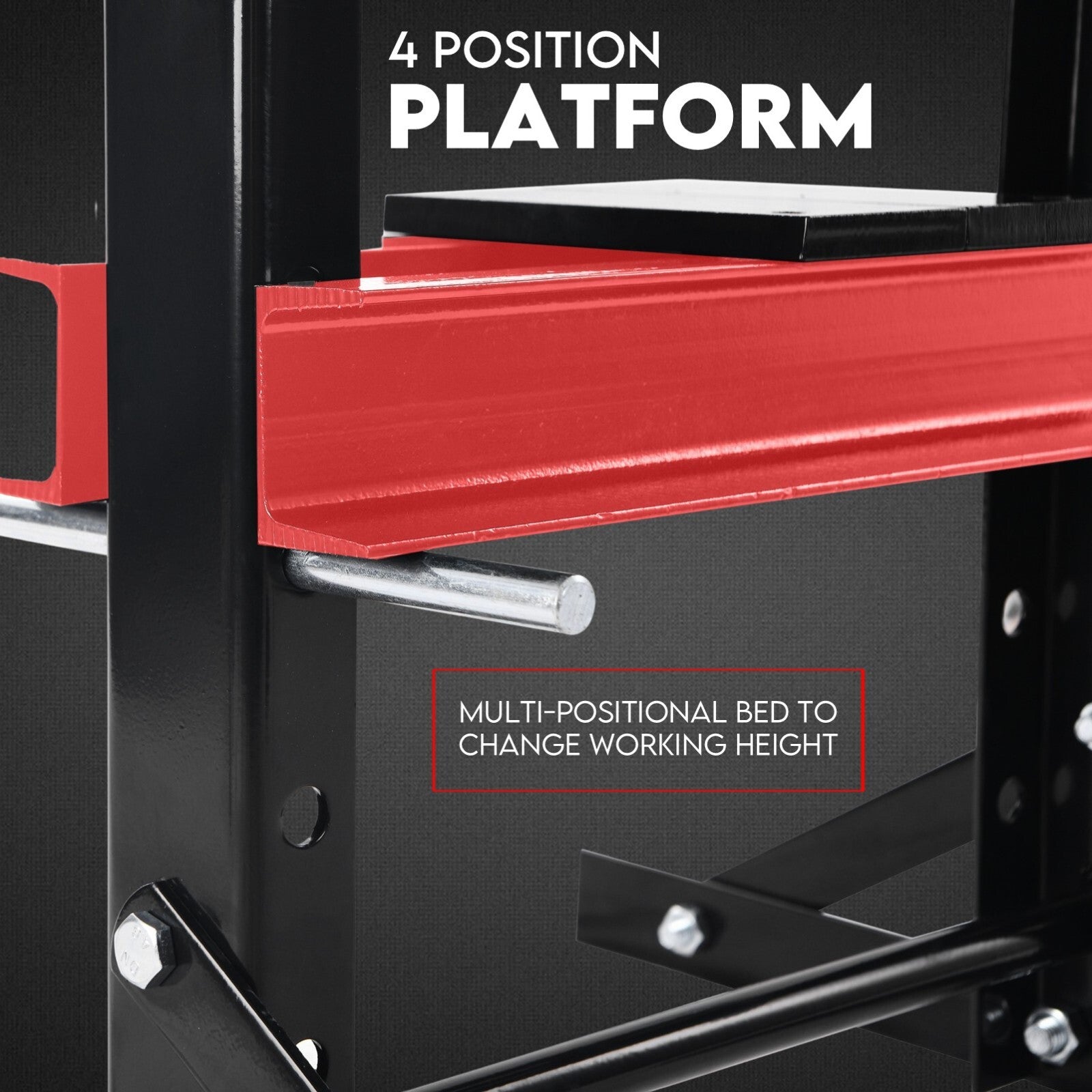 10 ton hydraulic shop press H-frame — view 7