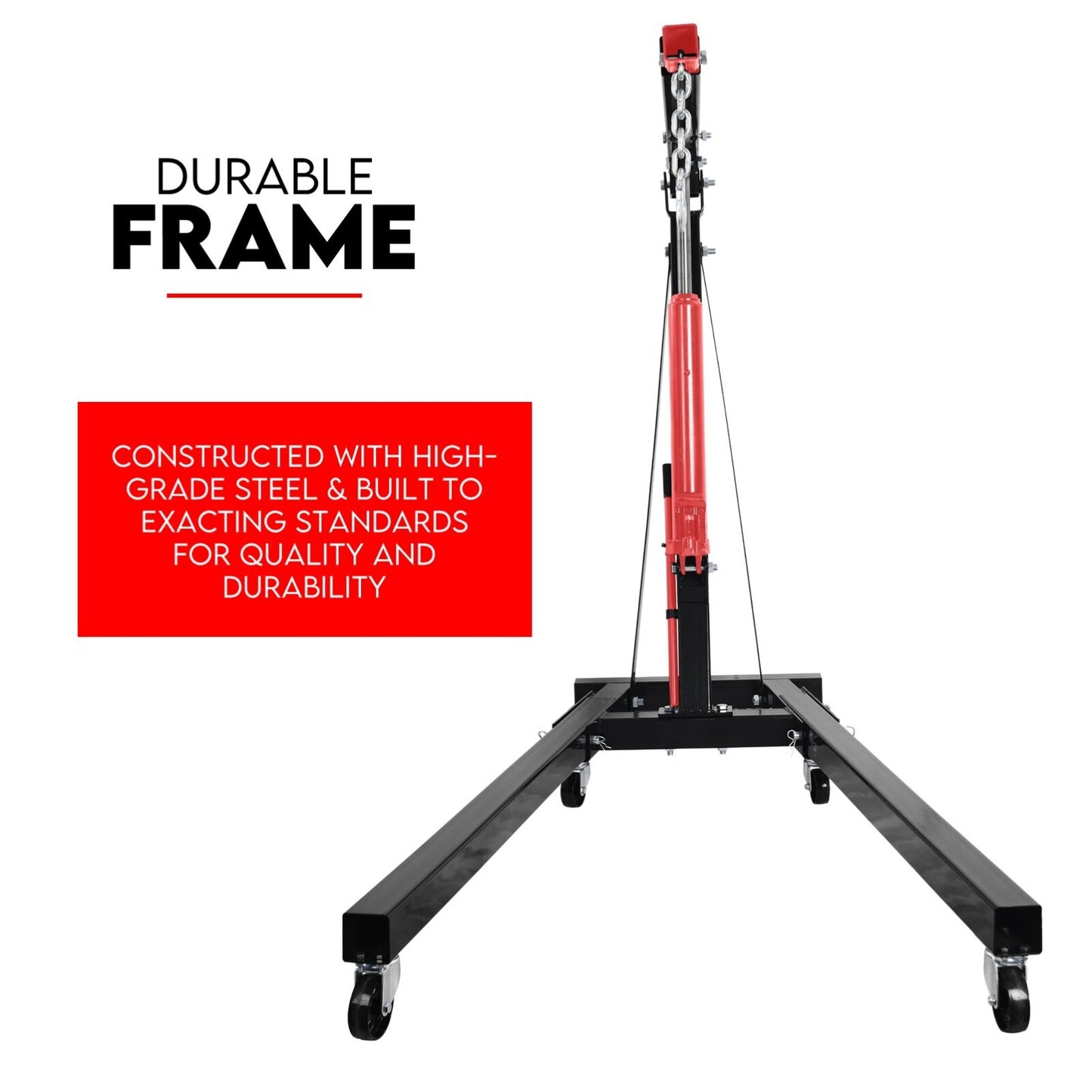 2 ton hydraulic engine crane folding hoist — view 7