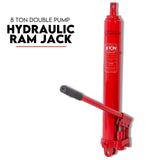 8 ton hydraulic ram jack dual pump — view 2