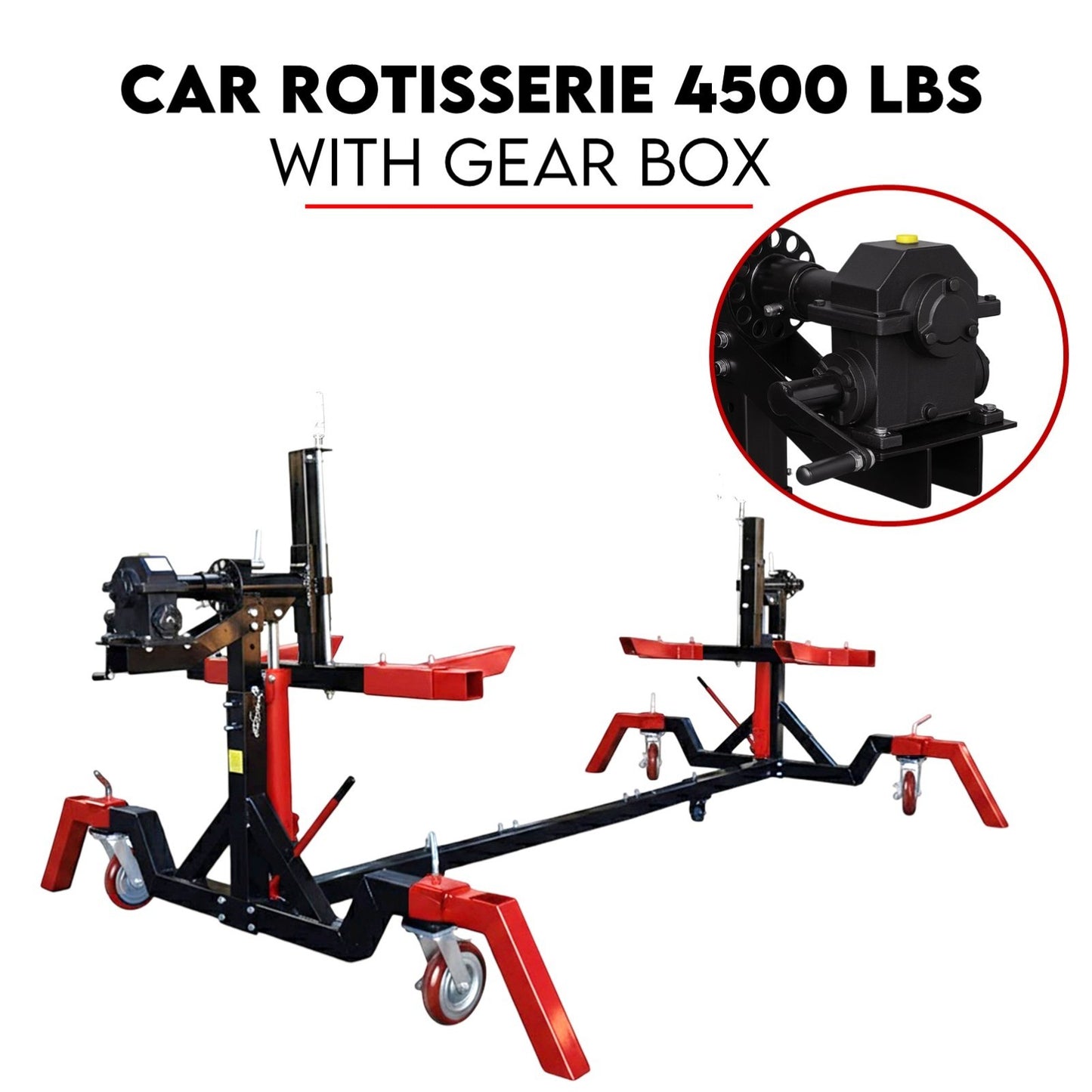Car Rotisserie 4500LBS Gear Box — view 2