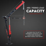 900kg 12V swivel hydraulic crane hoist — view 3