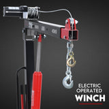 900kg 12V swivel hydraulic crane hoist — view 4