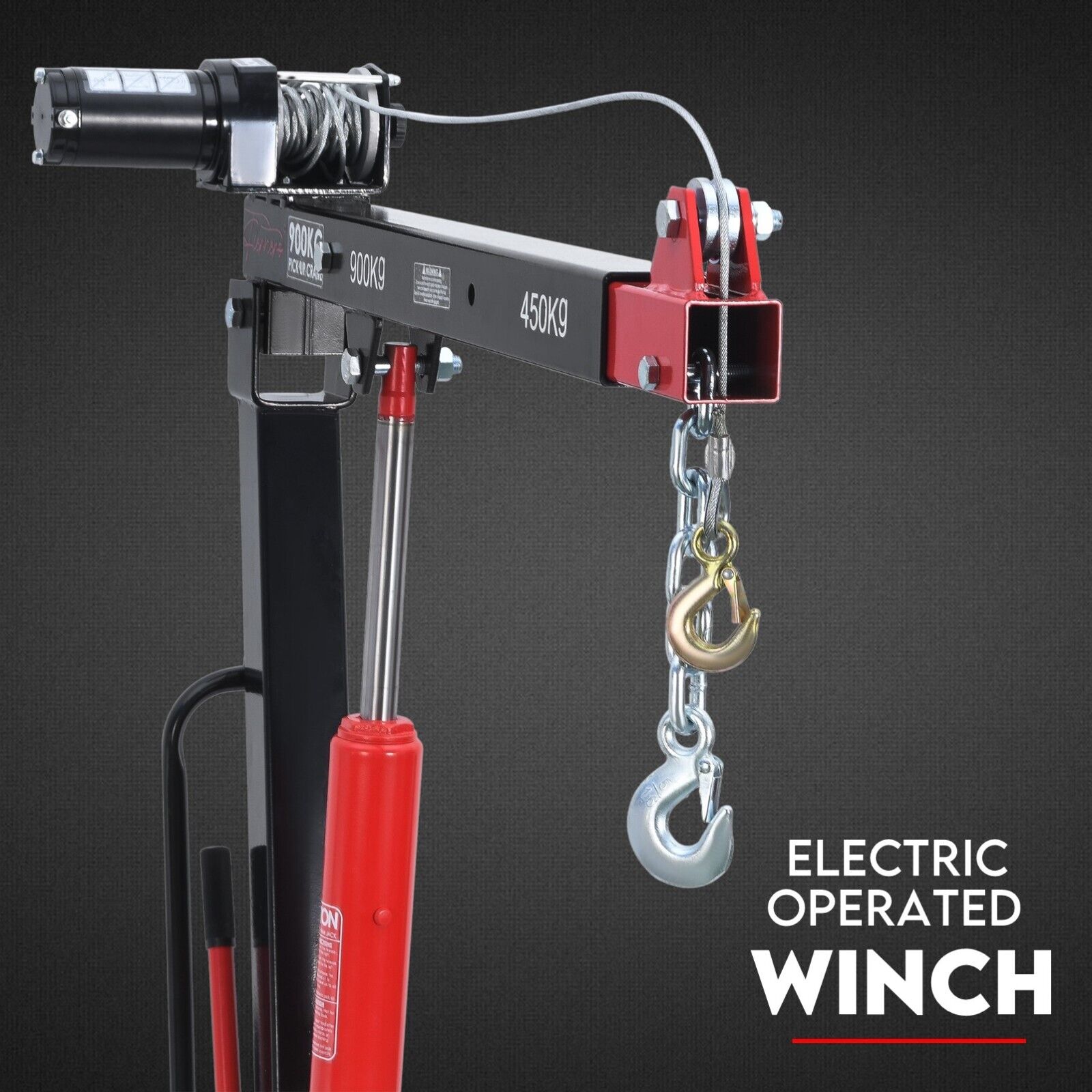 900kg Swivel Hydraulic Crane Hoist 12V — view 4