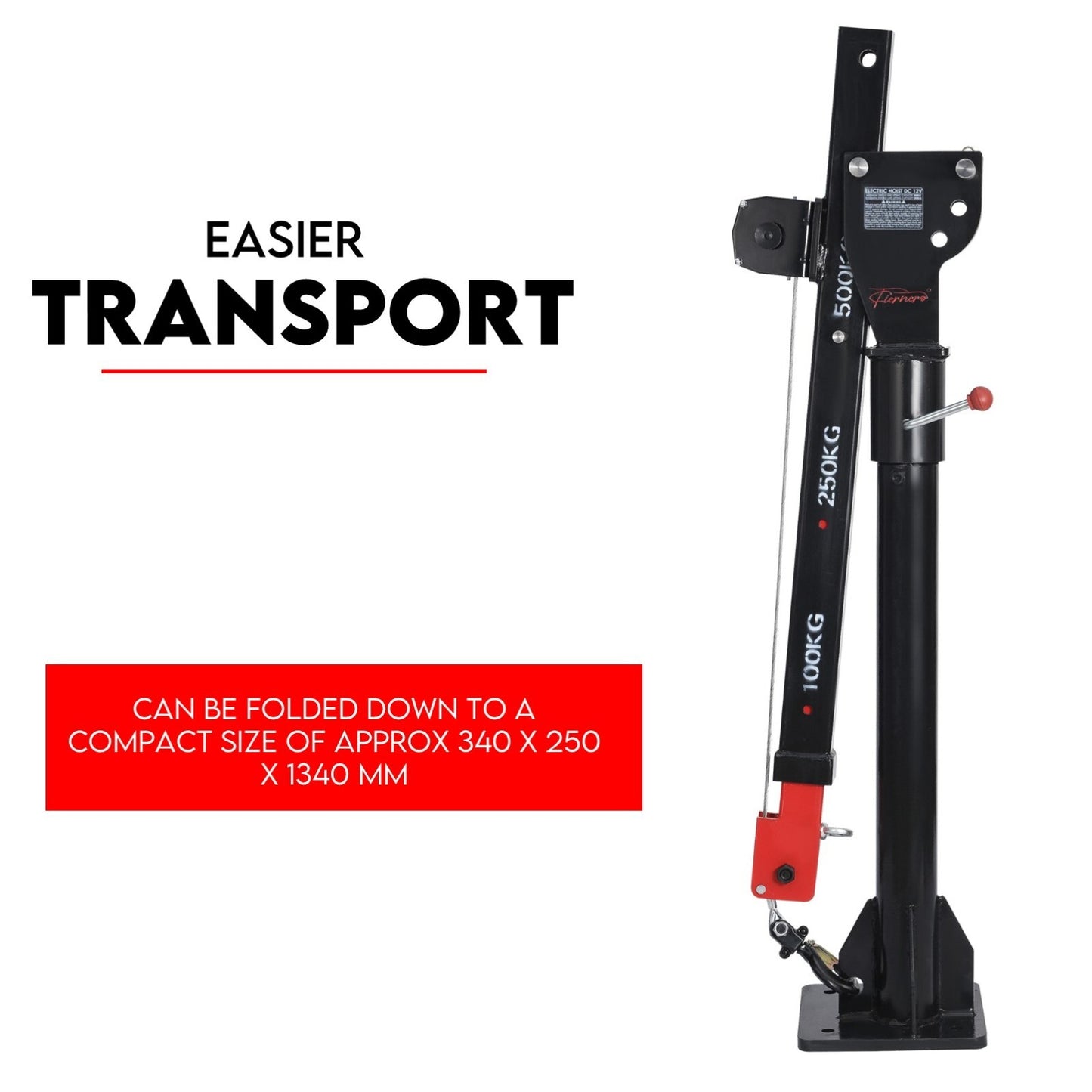 800kg 12V electric hoist winch crane — view 5