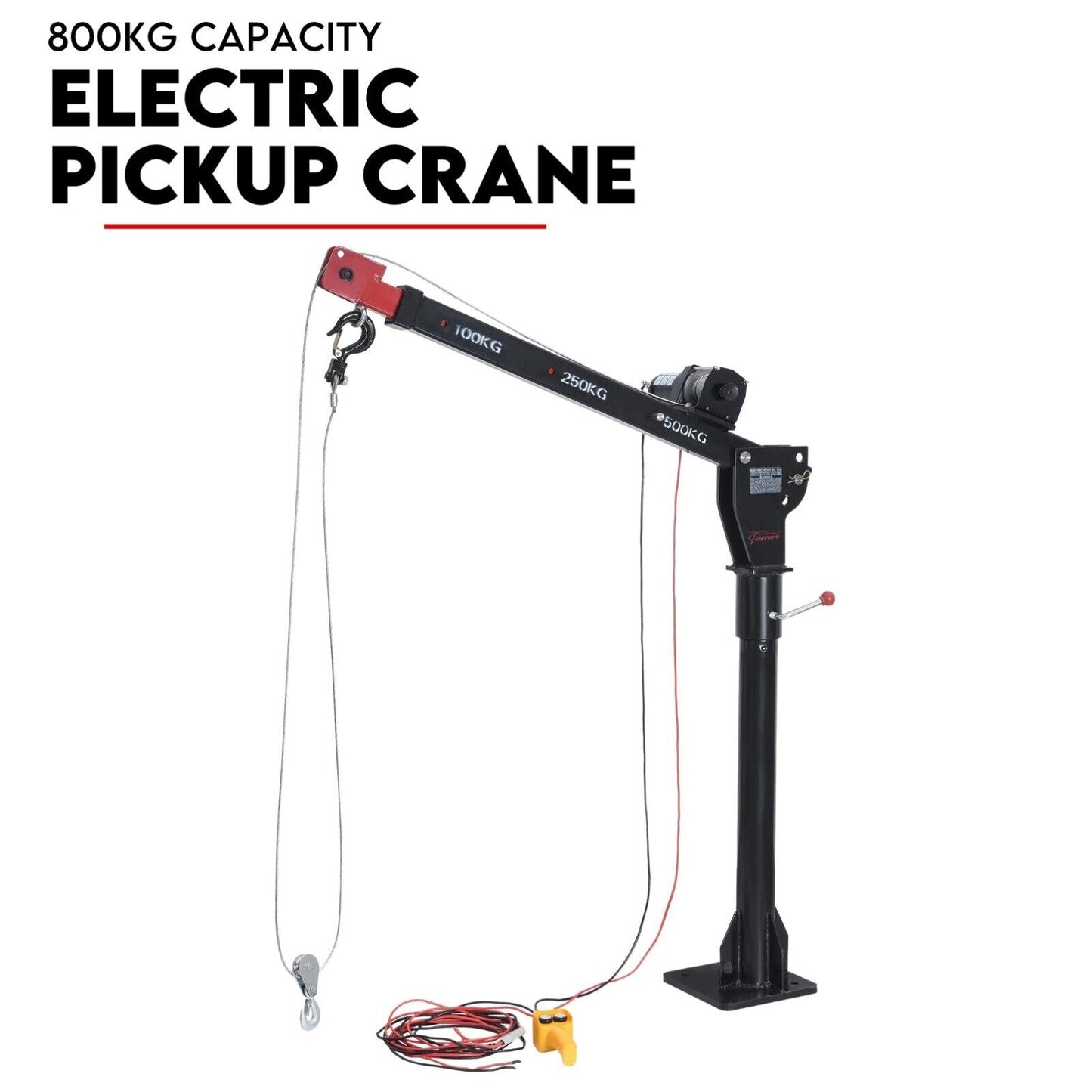 800kg 12V electric hoist winch crane — view 10