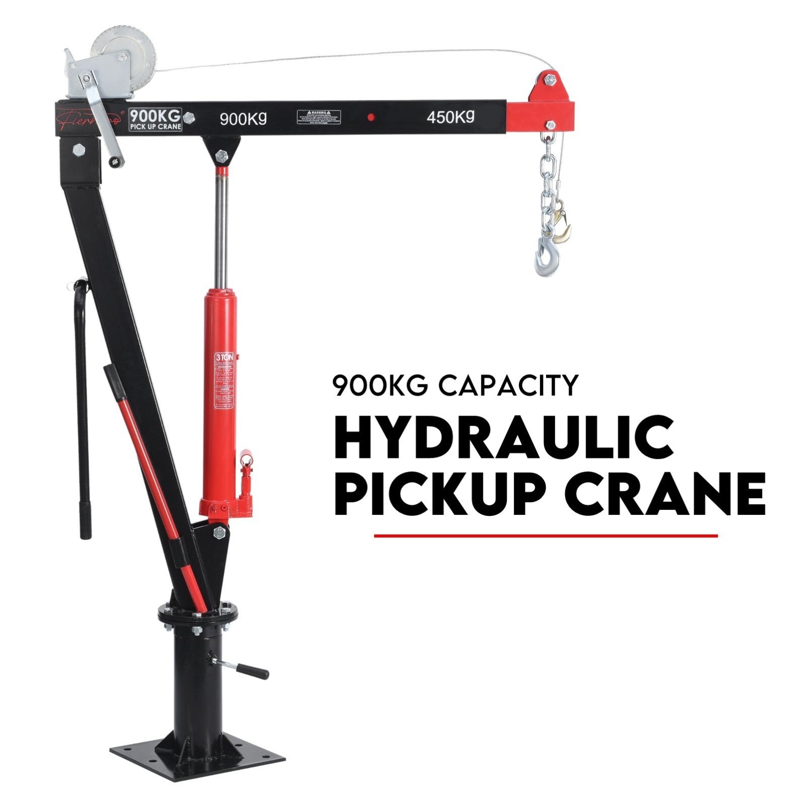 900kg swivel hydraulic crane hoist jack — view 2