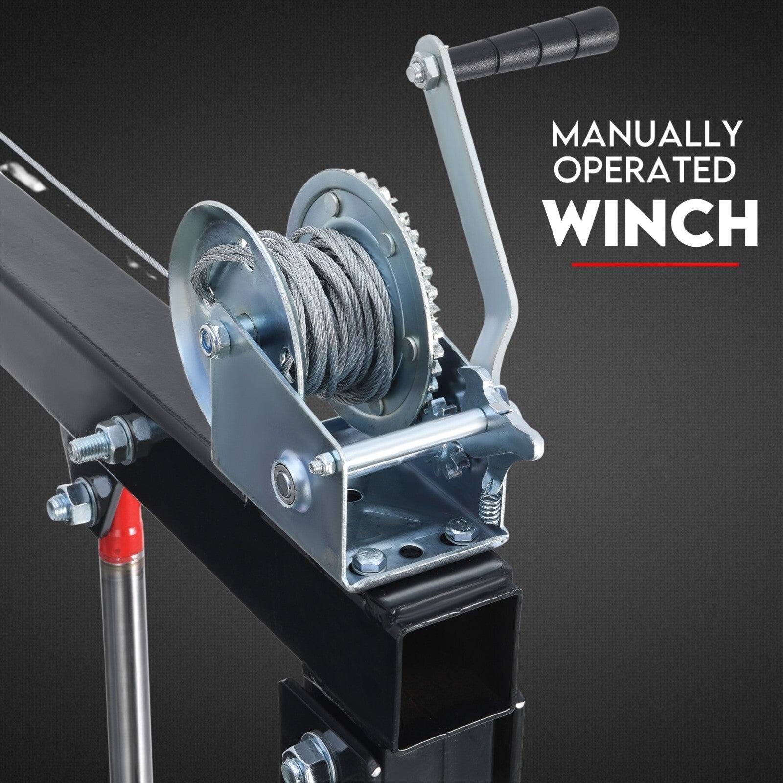 900kg swivel hydraulic crane hoist jack — view 7